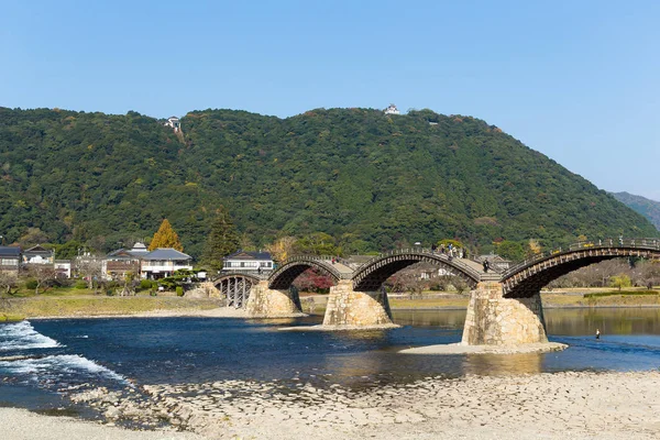 Ponte tradicional Kintai — Fotografia de Stock