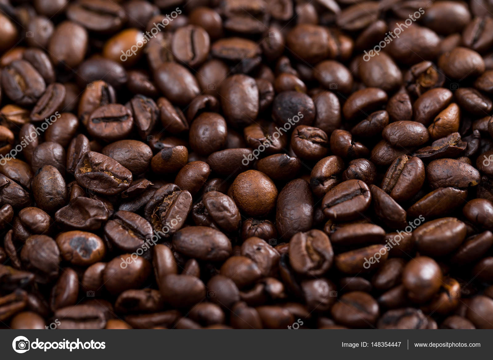 café tostado en grano — Foto de stock © leungchopan 148354447