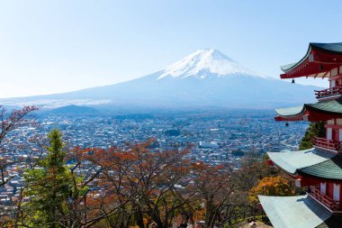 Chureito pagoda ve mount Fuji 