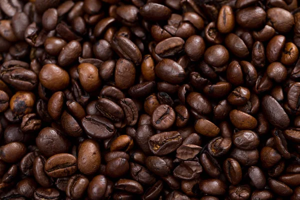 Pörkölt kávé bab textúra — Stock Fotó