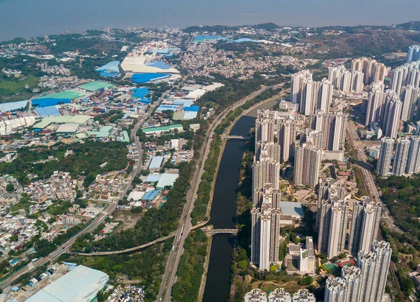 香港建筑的顶视图 — 图库照片