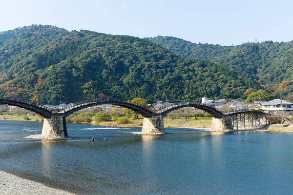 Hagyományos Kintai híd Japánban — Stock Fotó