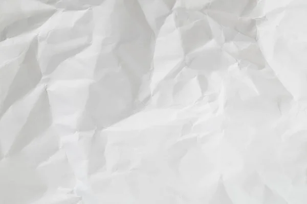 Skrynklig vit papper bakgrund — Stockfoto