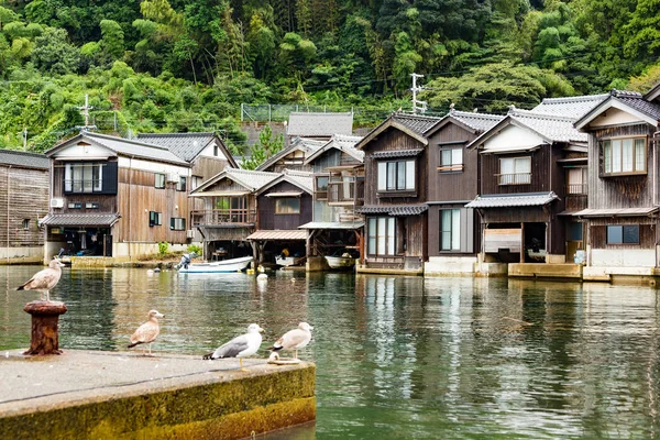 海辺の伊根町京都の — ストック写真