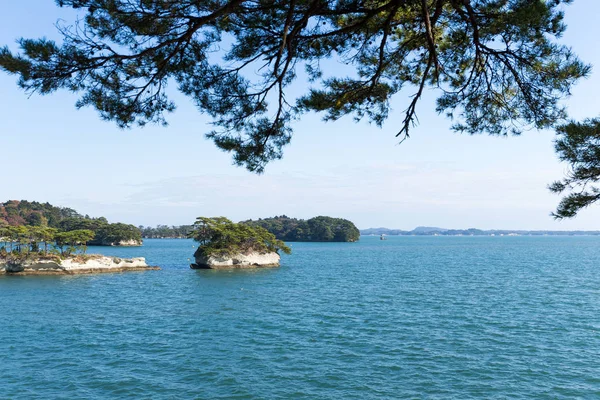 Isola di Matsushima e paesaggio marino — Foto Stock