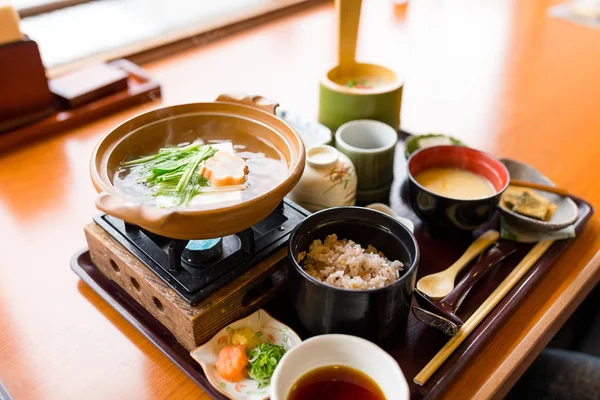 Cucina giapponese di tofu nel ristorante — Foto Stock