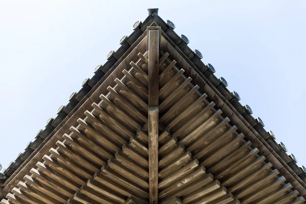 Telha do telhado do templo japonês — Fotografia de Stock