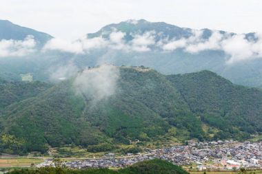 Japonya'nın geleneksel Takeda Castle 