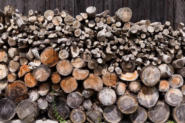 Stacked wood pine timbers — Stock Photo, Image