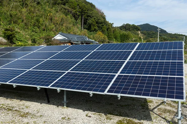 Solar panel plant — Stock Photo, Image