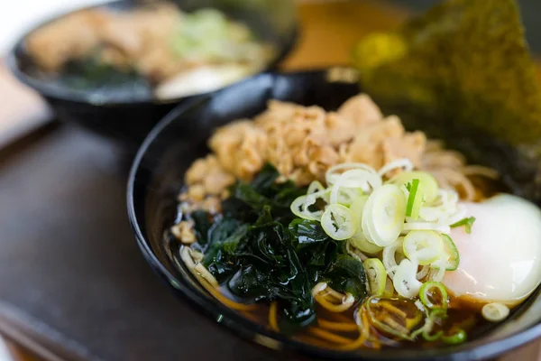 Japanese soba in bowl on table — Stock Photo, Image