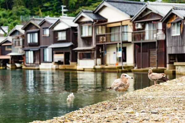 京都の伝統的な古い村伊根町 — ストック写真