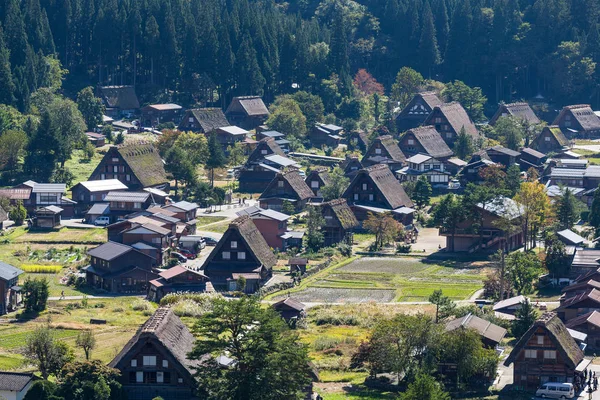 Shirakawago antiga aldeia no Japão — Fotografia de Stock