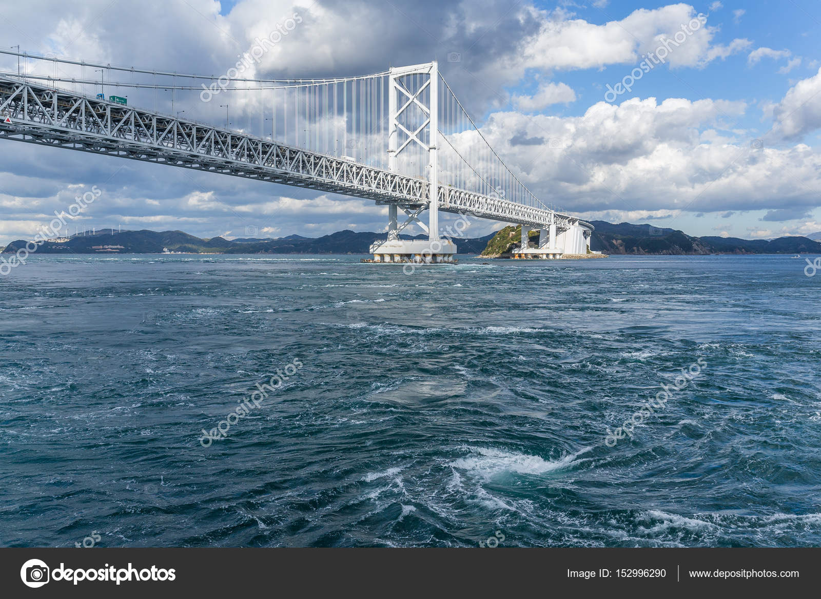Onaruto Bridge and Whirlpool — Stock Photo, Image