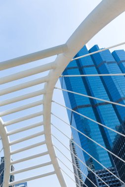 Bangkok şehir mavi gökyüzü ile