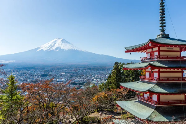 Montaña Fuji y Pagoda Chureito — Foto de Stock