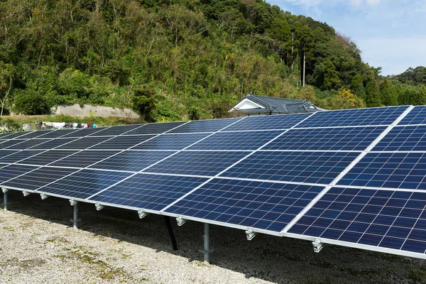 Solar panel plant — Stock Photo, Image