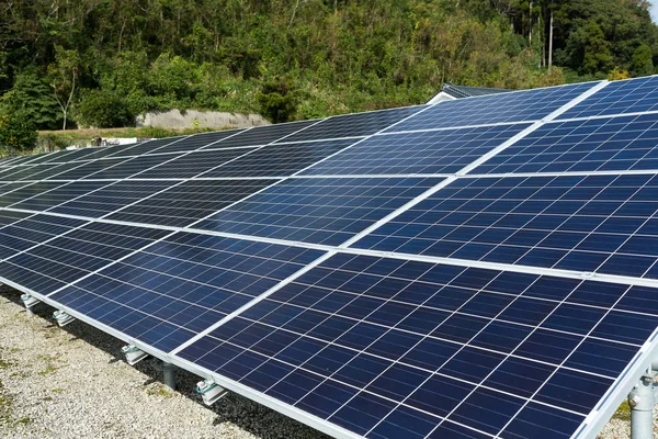 Solar panel station — Stock Photo, Image