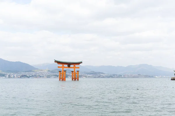 Przybytek Itsukushima w mieście Miyajima — Zdjęcie stockowe