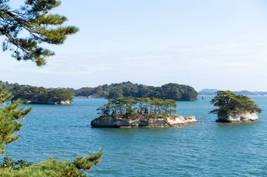 Matsushima Adaları ve bay Japonya'da