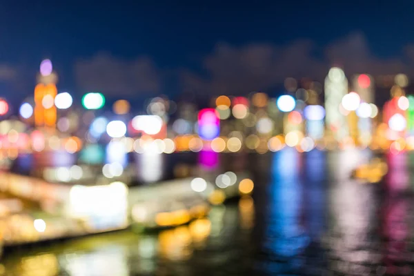Вид на Гонконг в размытом виде — стоковое фото