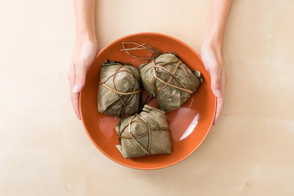 Top view of rice dumplings