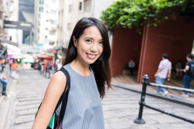 Kadın seyahat Hong Kong