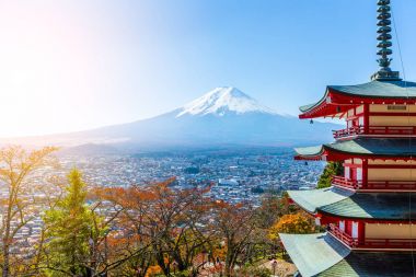 Mt. Fuji ve Chureito Pagoda