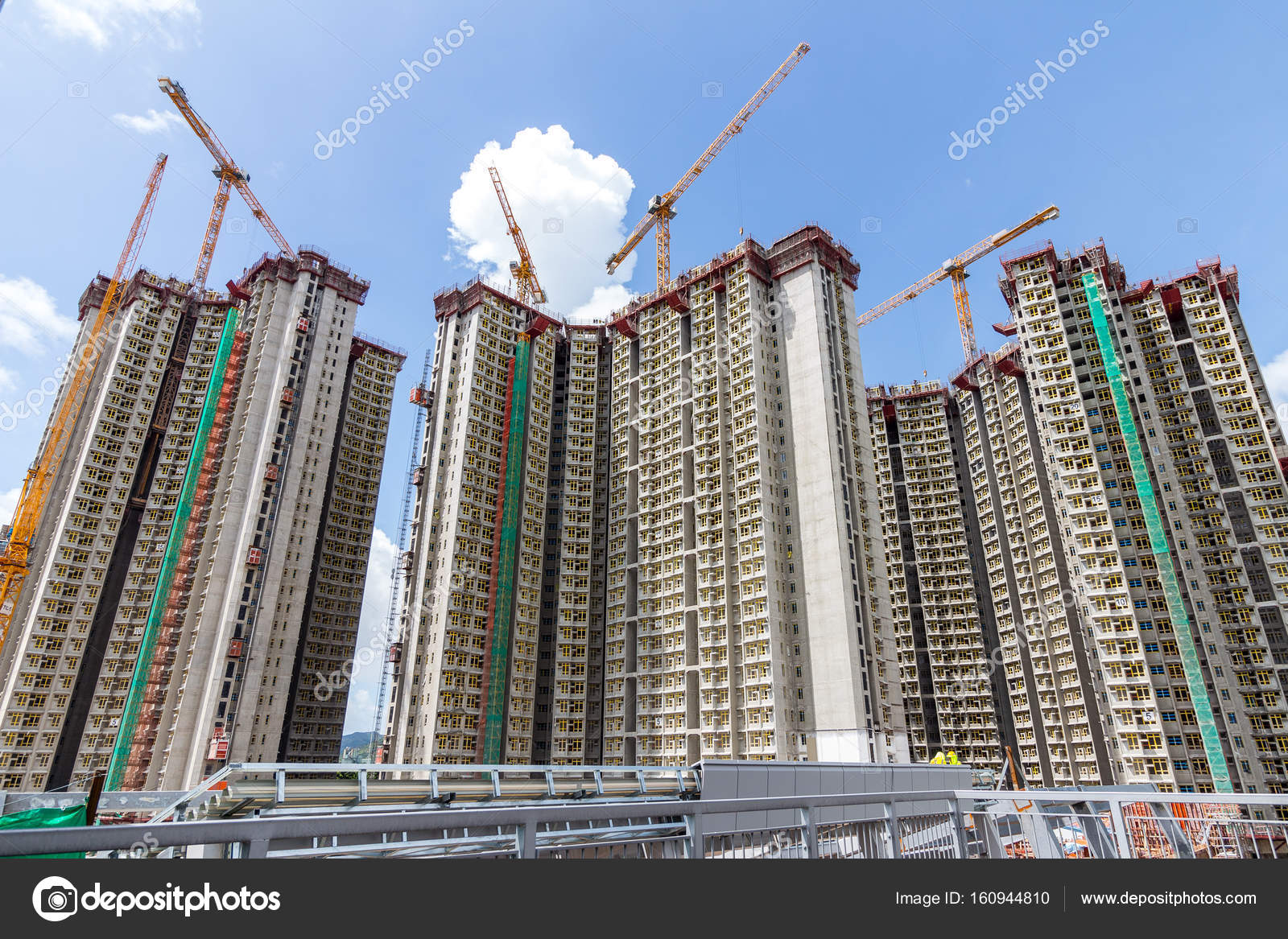 Hong Kong buildings under construction Stock Photo by ©leungchopan