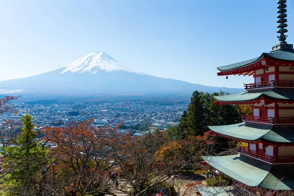 Mt. Fuji with Chureito Pagoda — Stock Photo, Image