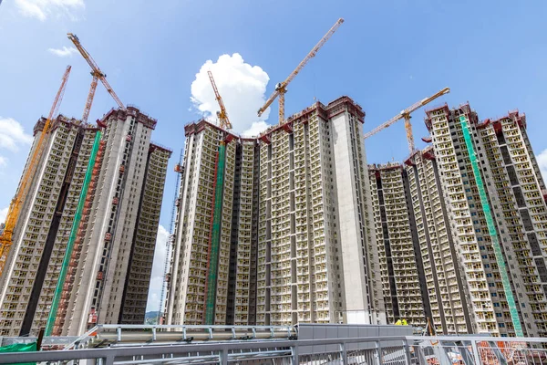 Hong Kong buildings under construction