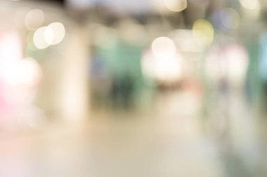 Alışveriş merkezinin bulanık görüntüsü