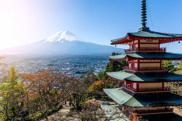 Pagoda Chureito y Montaña Fuji — Foto de Stock