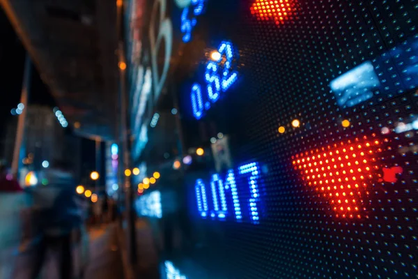 Precio de mercado de valores pantalla abstracta — Foto de Stock