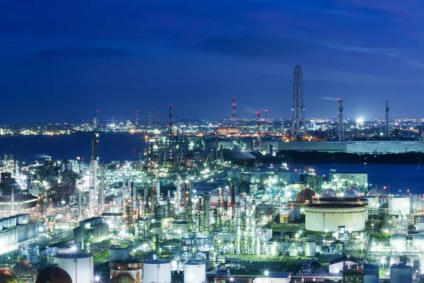 Plantas industriais em Yokkaichi — Fotografia de Stock