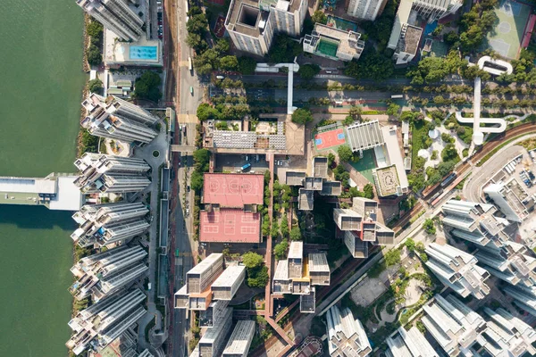 Вид сверху на Гонконг — стоковое фото