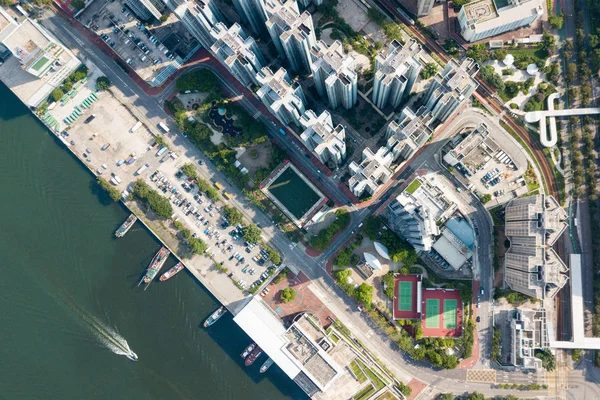 Ciudad de Hong Kong desde el principio — Foto de Stock