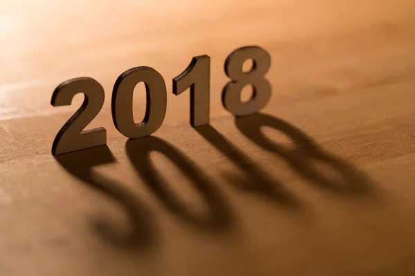 木制 2018 年 — 图库照片