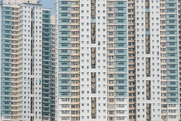 Façade de bâtiments en Hong Kong — Photo