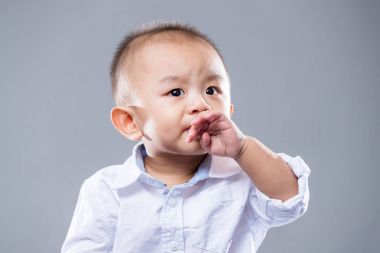 Sevimli küçük çocuk portre