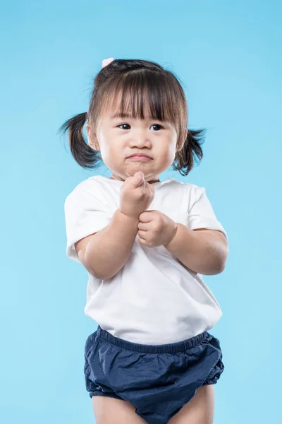 Kleine Mädchen Sind Wütend — Stockfoto