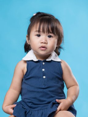 şirin Asyalı kız portre