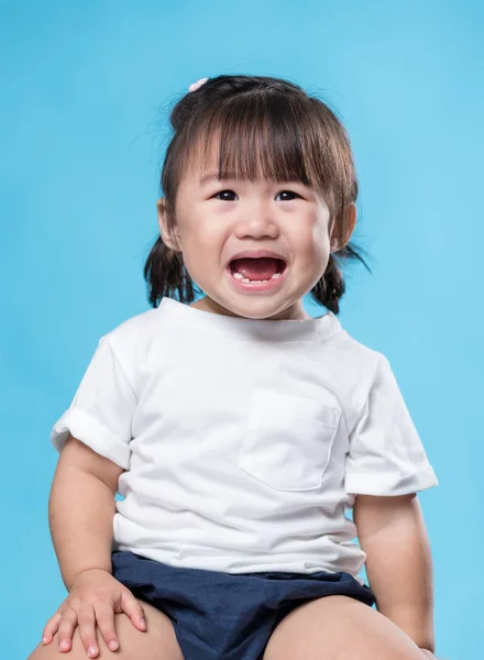 Asiatique Bébé Fille Pleurer — Photo