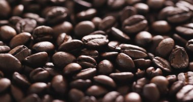 Kahverengi kahve çekirdeği doku 