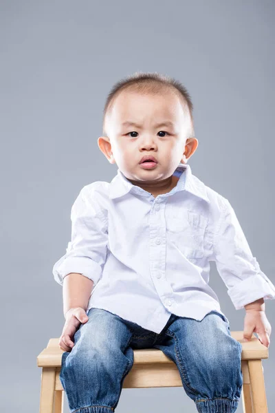 Asiatische Kleine Junge Porträt — Stockfoto