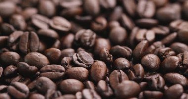 Kahverengi kahve çekirdeği doku