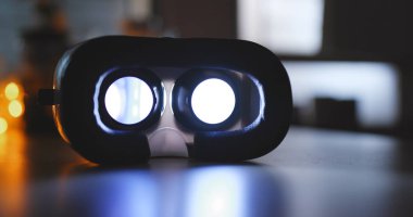 Film içinde evde oynarken Vr aygıt 