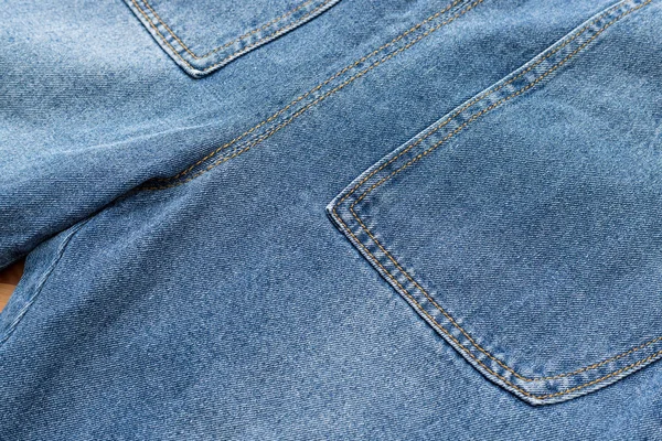 Blue Denim Texture Close — Stock Photo, Image