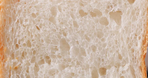 Bílý Chléb Textury Detailní Záběr — Stock fotografie