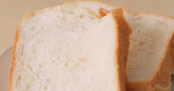 Fatiado Pão Branco Perto — Fotografia de Stock